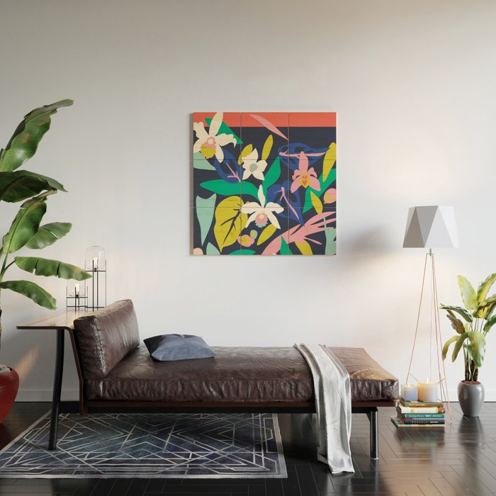 Orchid Jungle   Wood Wall Art Gallery Image 2