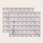 Vintage Bows IX Lavender Purple Placemat Gallery Image 1