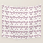 Vintage Bows IX Lavender Purple Wall Tapestry Gallery Image 4