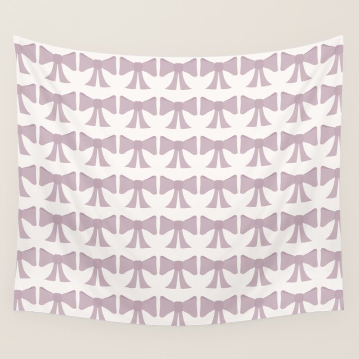 Vintage Bows IX Lavender Purple Wall Tapestry Gallery Image 4