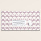 Vintage Bows IX Lavender Purple Desk Mat Gallery Image 1