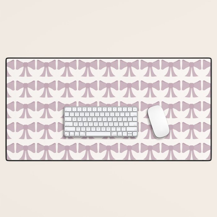 Vintage Bows IX Lavender Purple Desk Mat Gallery Image 1