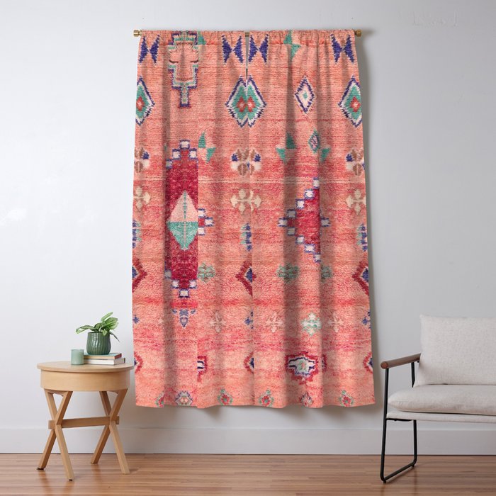 Heritage Moroccan Rug Style Design Window Curtain Gallery Image 5