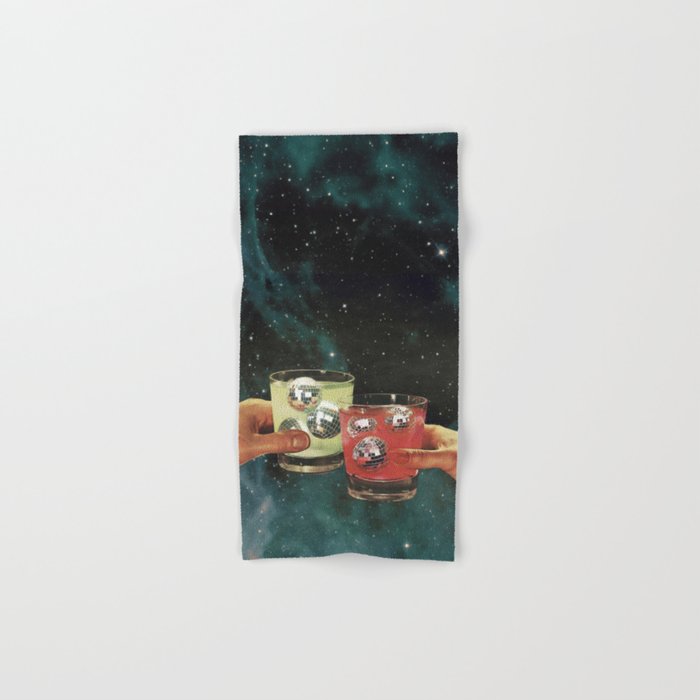 Cosmic Cheers - Disco Ball Margarita Bath Towel Gallery Image 1