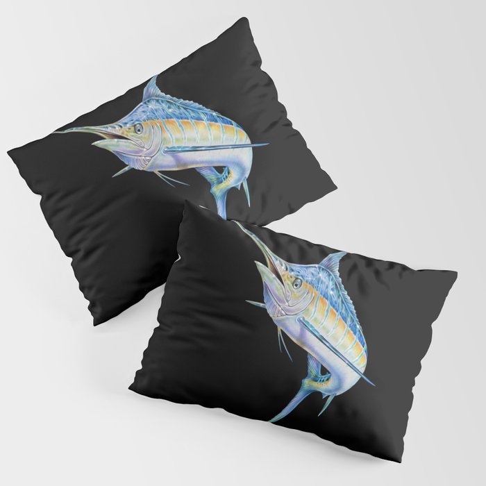 Blue Marlin Pillow Sham Gallery Image 1