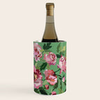 Happy peony vintage mint background Wine Chiller Gallery Image 3
