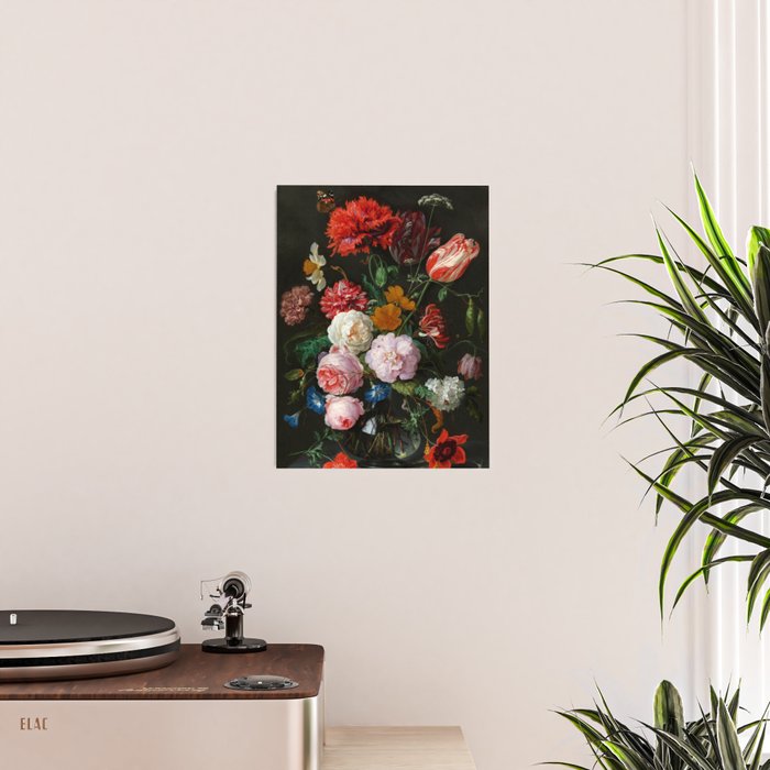 Jan Davidsz. de Heem "Still Life with Flowers in a Glass Vase" Poster Gallery Image 2