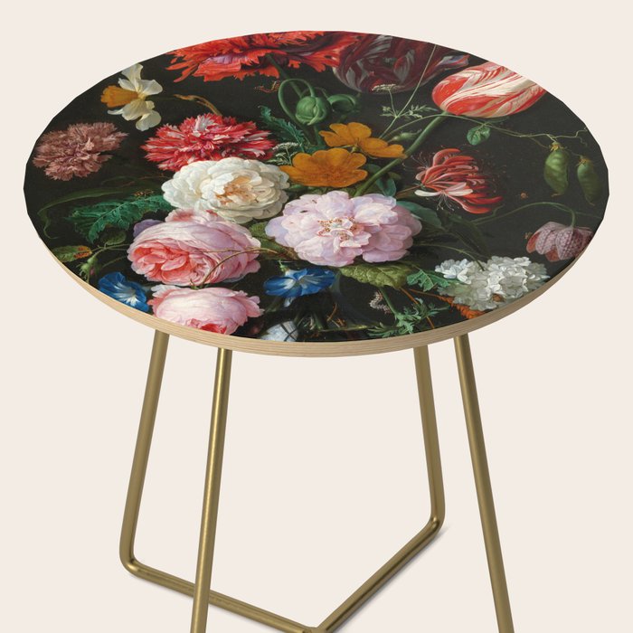 Jan Davidsz. de Heem "Still Life with Flowers in a Glass Vase" Side Table Gallery Image 2