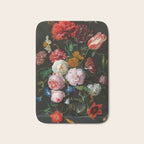 Jan Davidsz. de Heem "Still Life with Flowers in a Glass Vase" Bath Mat Gallery Image 1