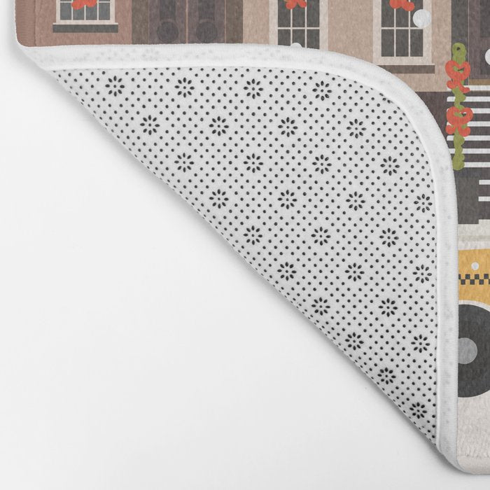 New York City Christmas Bath Mat Gallery Image 2
