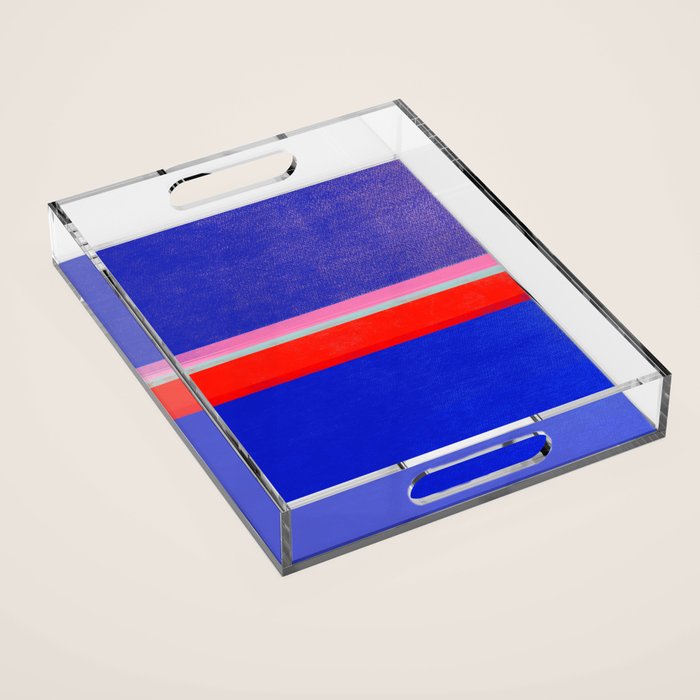 stripe study 48 Acrylic Tray Gallery Image 1