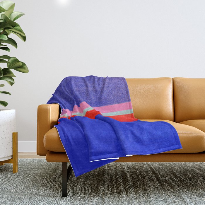 stripe study 48 Throw Blanket Gallery Image 1