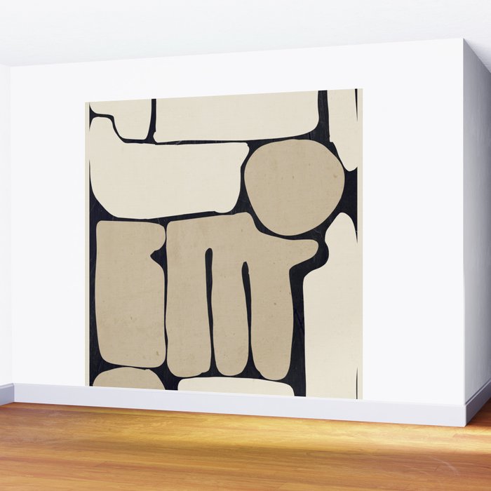 Modern Abstract Minimal Shapes 163 Wall Mural Gallery Image 2