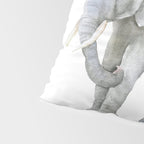 Mother and Baby Elephants Pillow Sham Gallery Image 4