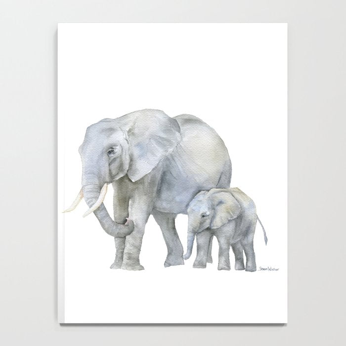 Mother and Baby Elephants Notebook Gallery Image 4