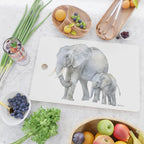 Mother and Baby Elephants Cutting Board Gallery Image 2