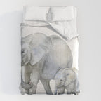 Mother and Baby Elephants Comforter Gallery Image 6
