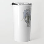 Mother and Baby Elephants Travel Mug Gallery Image 3
