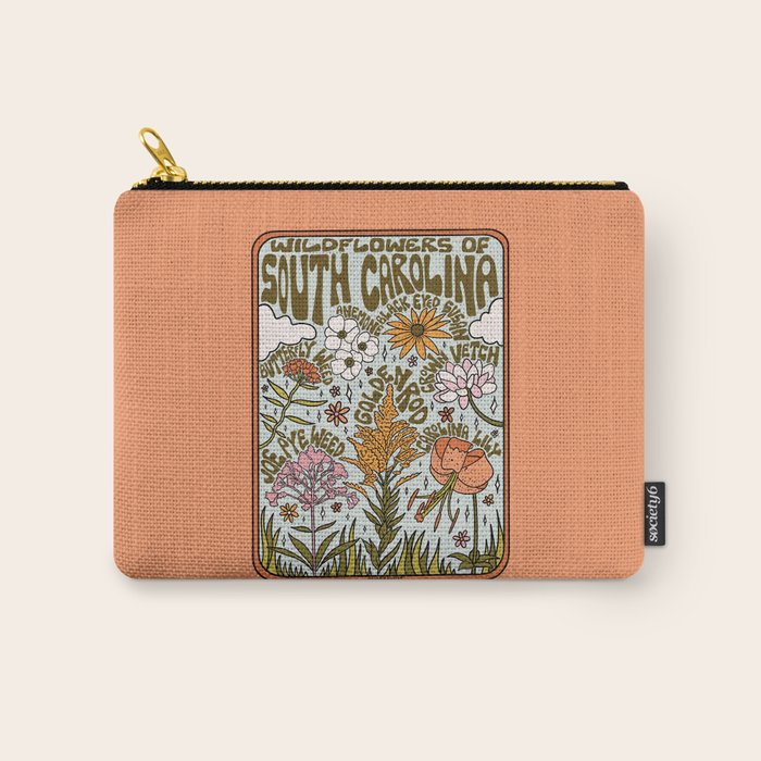 South Carolina Wildflowers Carry All Pouch Gallery Image 1