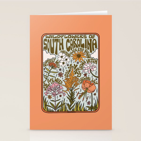 South Carolina Wildflowers Stationery Card Gallery Image 1
