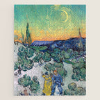 Couple Walking among Olive Trees, Vincent Van Gogh Jigsaw Puzzle Gallery Image 1