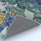 Couple Walking among Olive Trees, Vincent Van Gogh Rug Gallery Image 4