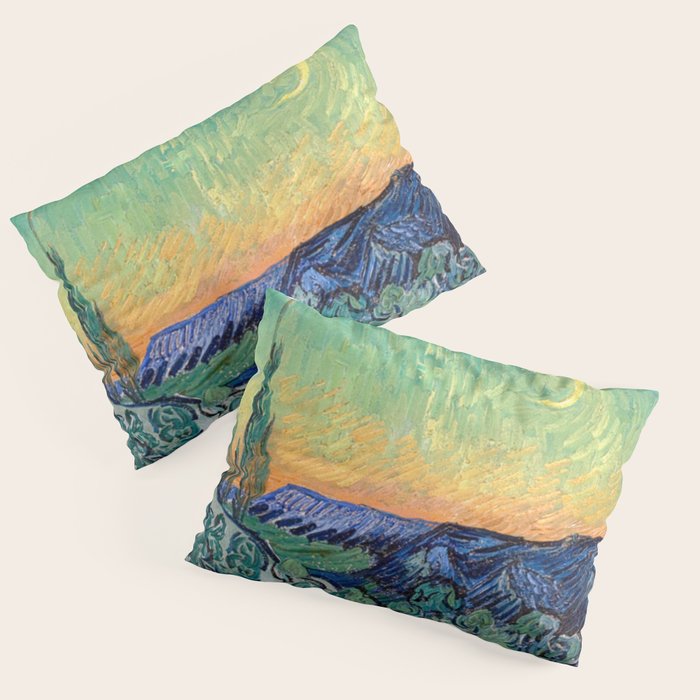 Couple Walking among Olive Trees, Vincent Van Gogh Pillow Sham Gallery Image 3