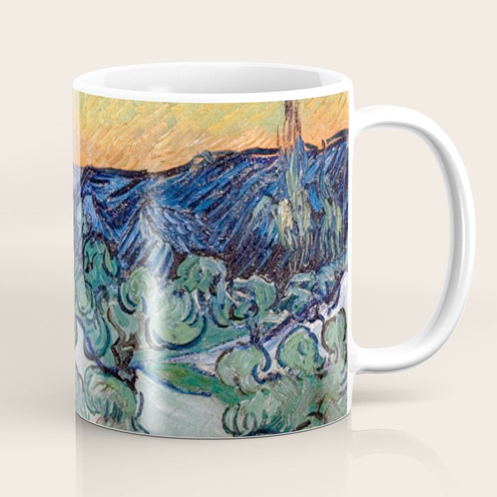 Couple Walking among Olive Trees, Vincent Van Gogh Coffee Mug Gallery Image 1