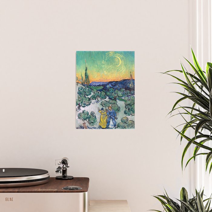 Couple Walking among Olive Trees, Vincent Van Gogh Poster Gallery Image 2