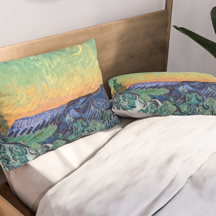 Couple Walking among Olive Trees, Vincent Van Gogh Pillow Sham Gallery Image 2