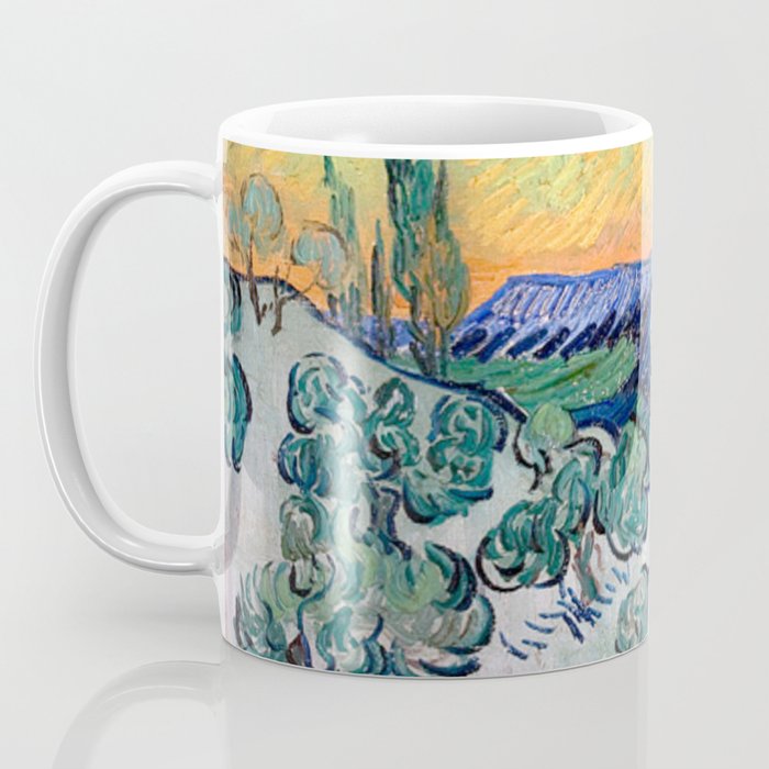 Couple Walking among Olive Trees, Vincent Van Gogh Coffee Mug Gallery Image 3