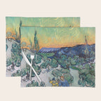 Couple Walking among Olive Trees, Vincent Van Gogh Placemat Gallery Image 1