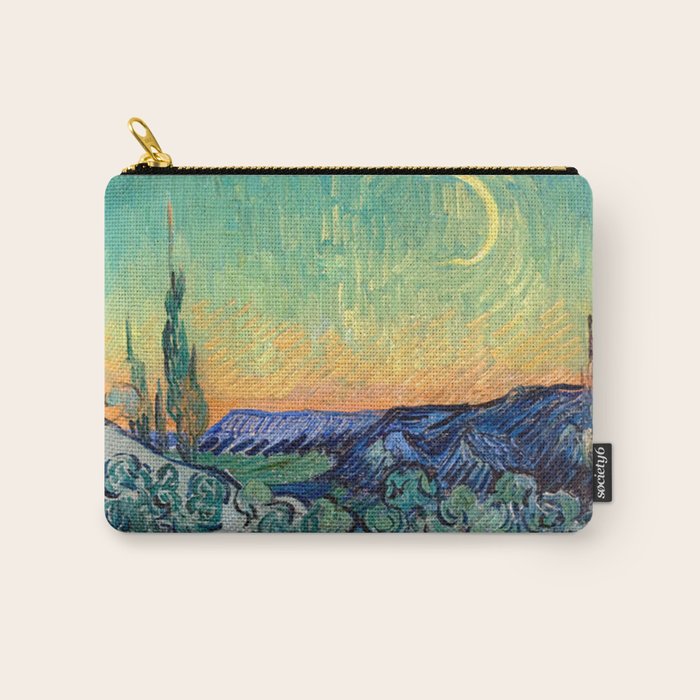 Couple Walking among Olive Trees, Vincent Van Gogh Carry All Pouch Gallery Image 1