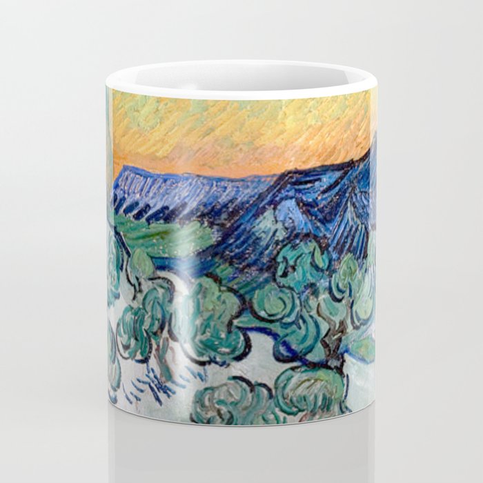 Couple Walking among Olive Trees, Vincent Van Gogh Coffee Mug Gallery Image 4