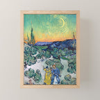 Couple Walking among Olive Trees, Vincent Van Gogh Mini Art Print Gallery Image 1