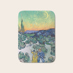 Couple Walking among Olive Trees, Vincent Van Gogh Bath Mat Gallery Image 1