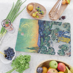 Couple Walking among Olive Trees, Vincent Van Gogh Cutting Board Gallery Image 2