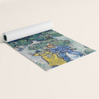 Couple Walking among Olive Trees, Vincent Van Gogh Yoga Mat Gallery Image 2