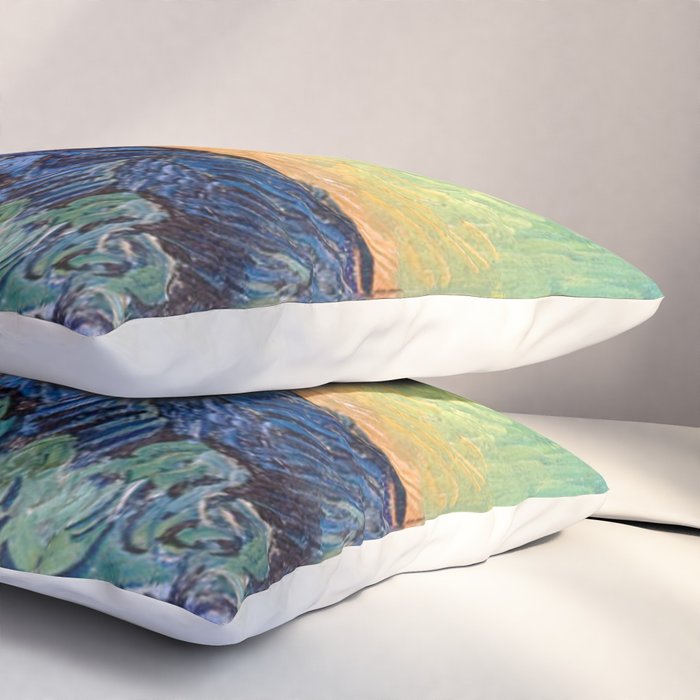 Couple Walking among Olive Trees, Vincent Van Gogh Pillow Sham Gallery Image 3