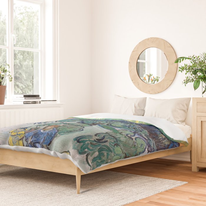 Couple Walking among Olive Trees, Vincent Van Gogh Duvet Cover Gallery Image 2