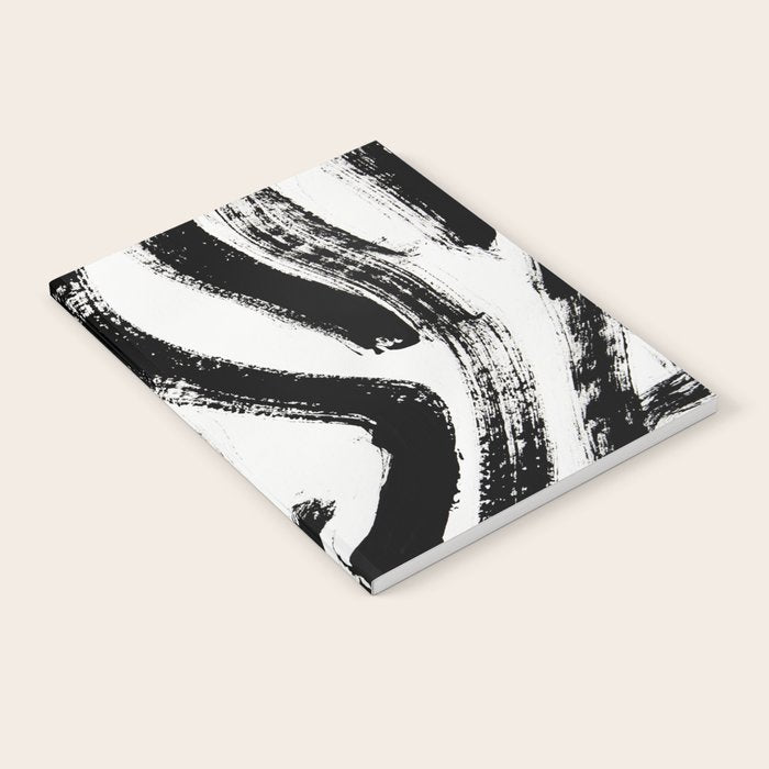 Black and White Abstract Pattern 1: A minimal black and white pattern by Alyssa Hamilton Art Notebook Gallery Image 1