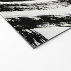 Black and White Abstract Pattern 1: A minimal black and white pattern by Alyssa Hamilton Art Welcome Mat Gallery Image 2