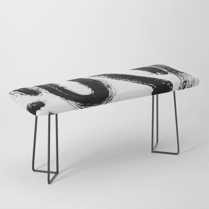 Black and White Abstract Pattern 1: A minimal black and white pattern by Alyssa Hamilton Art Bench Gallery Image 1