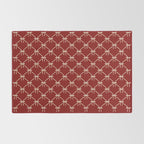 Bows & Ribbons Pattern XI Ruby Red Rug Gallery Image 2