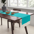 Turquoise Minimalist Bold Artwork Table Runner Gallery Image 2