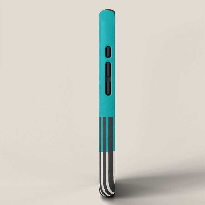 Turquoise Minimalist Bold Artwork iPhone Case Gallery Image 2