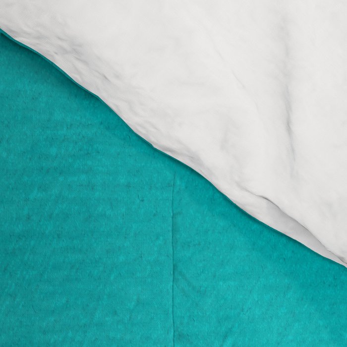 Turquoise Minimalist Bold Artwork Comforter Gallery Image 4