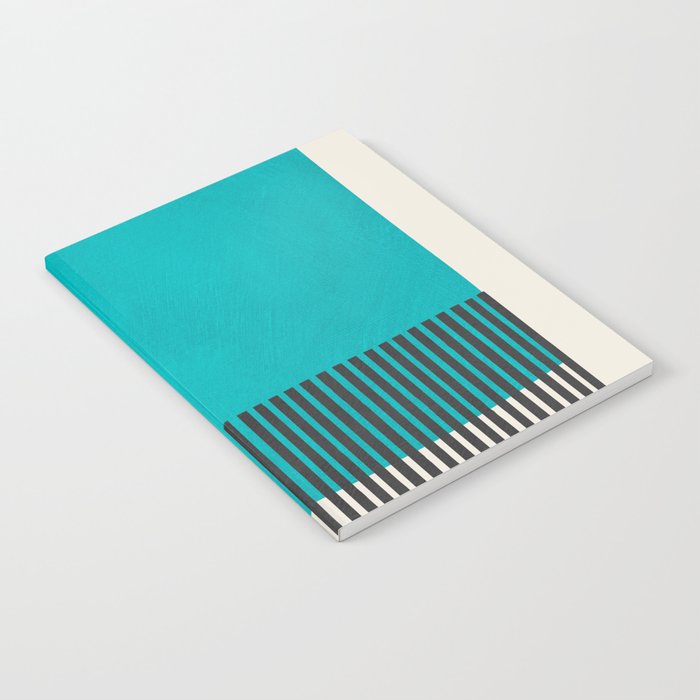 Turquoise Minimalist Bold Artwork Notebook Gallery Image 2