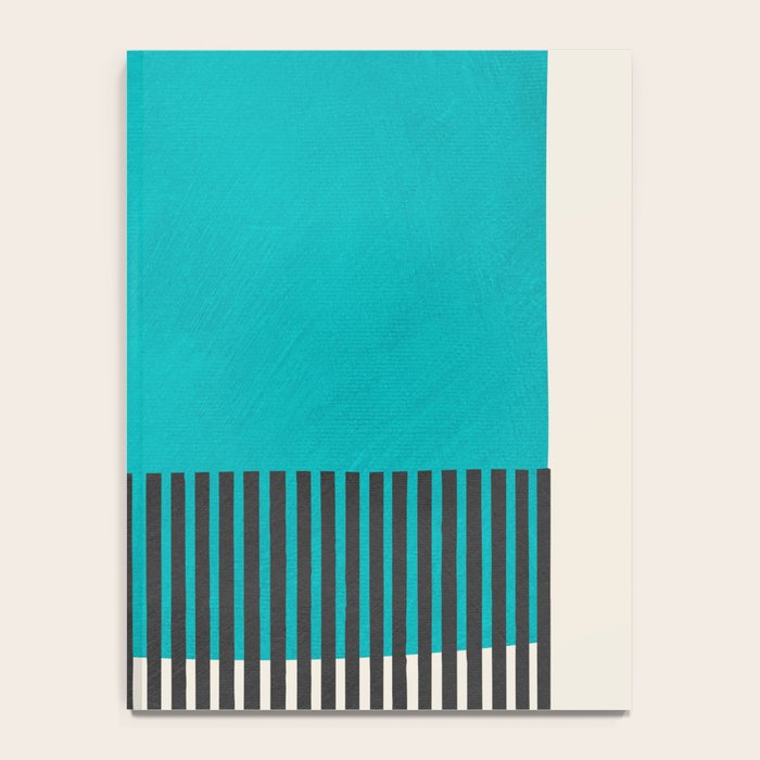 Turquoise Minimalist Bold Artwork Notebook Gallery Image 4