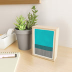 Turquoise Minimalist Bold Artwork Mini Art Print Gallery Image 2